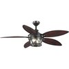 Progress Lighting Alfresco Collection 54" In/Out door 5-Blade Bronze Ceiling Fan P250034-129-WB